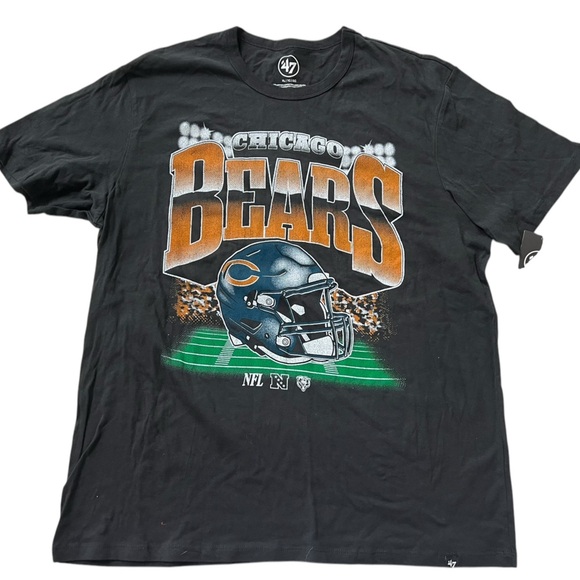 NWT 47 Brand Unisex Chicago Bears Franklin Tee in Flint Black in size XL - Picture 3 of 5